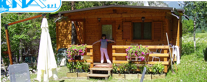 Produzione case mobili, bungalow, preingressi, prefabbricati in legno Strutture mobili in legno